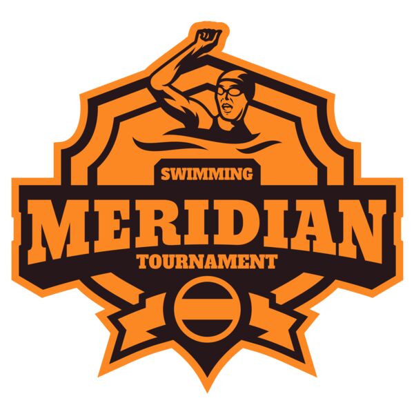 Meridian Tournament Swimming logo template Thumbnail