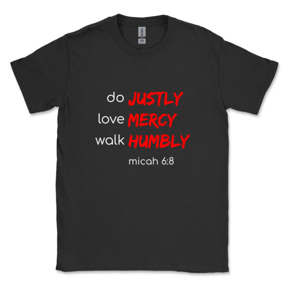 Micah 6:8 Mens T-Shirt Thumbnail