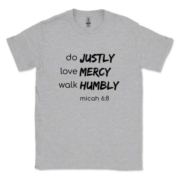 Micah 6:8 Mens T-Shirt Thumbnail