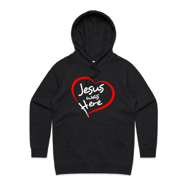 Jesus Was Here Womens Hoodie Thumbnail