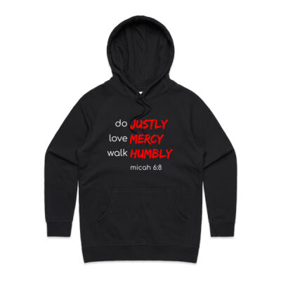 Micah 6:8 Womens Hoodie Thumbnail