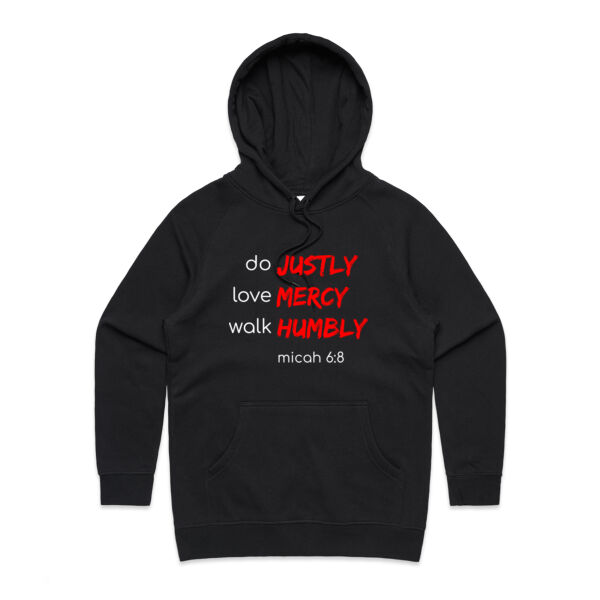 Micah 6:8 Womens Hoodie Thumbnail